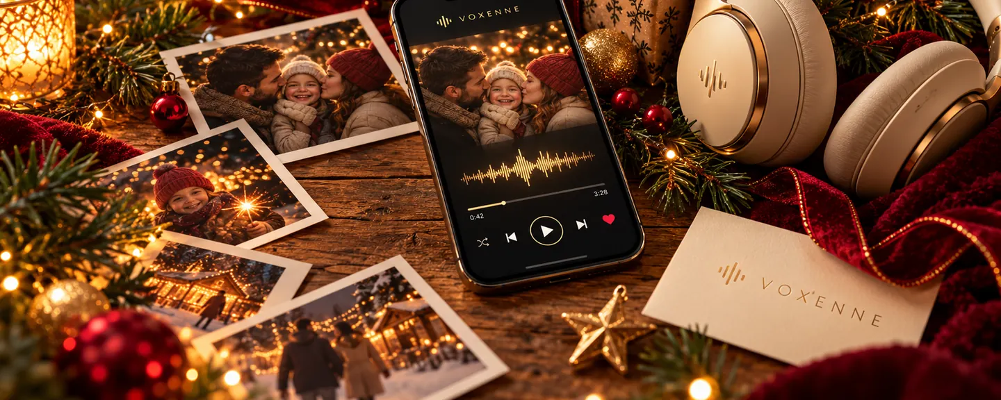Personalised Christmas Song Gift From Your Story – Think of the first Christmas together, Dad's familiar joke or a treasured family gathering: these details make the music yours. – 5